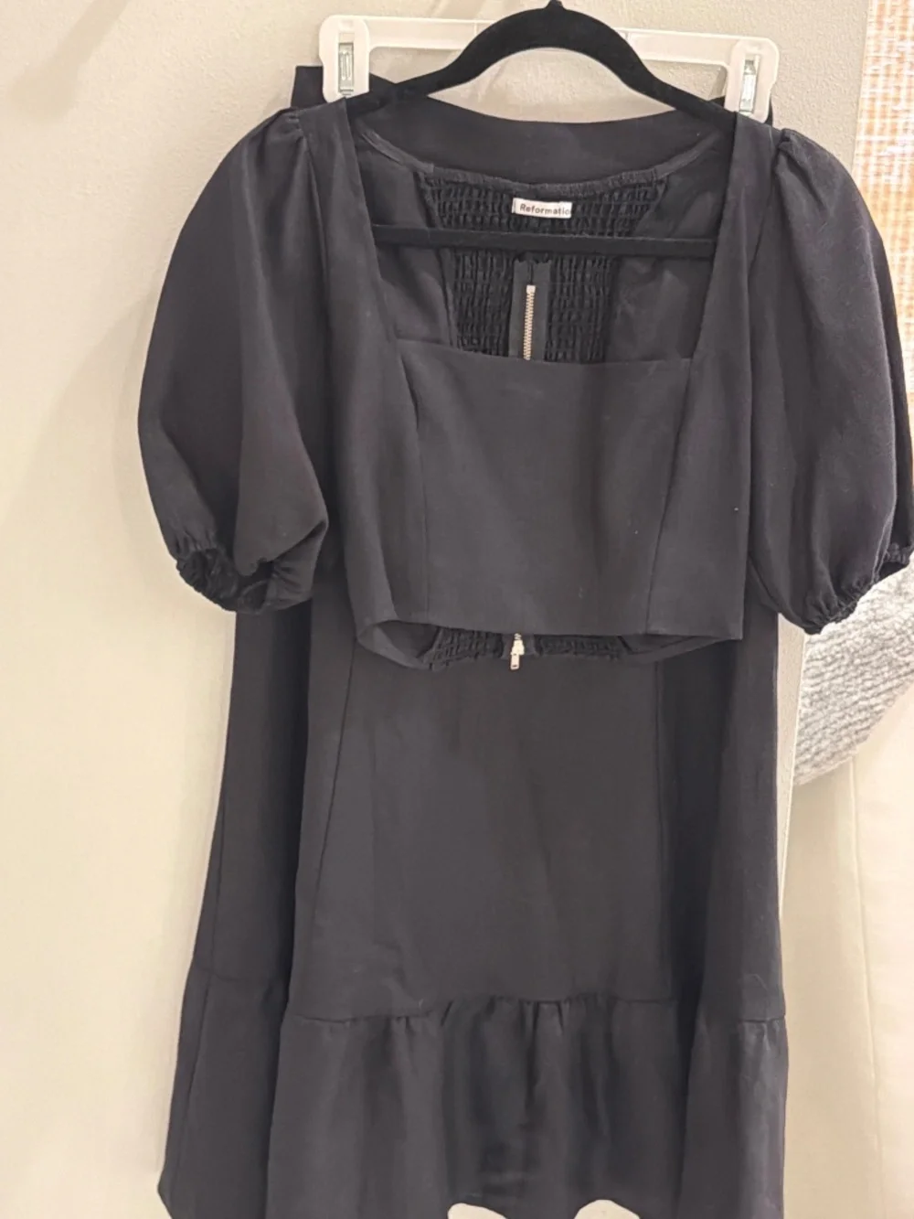 Reformation Yucca Linen Two Piece Black - Size 4